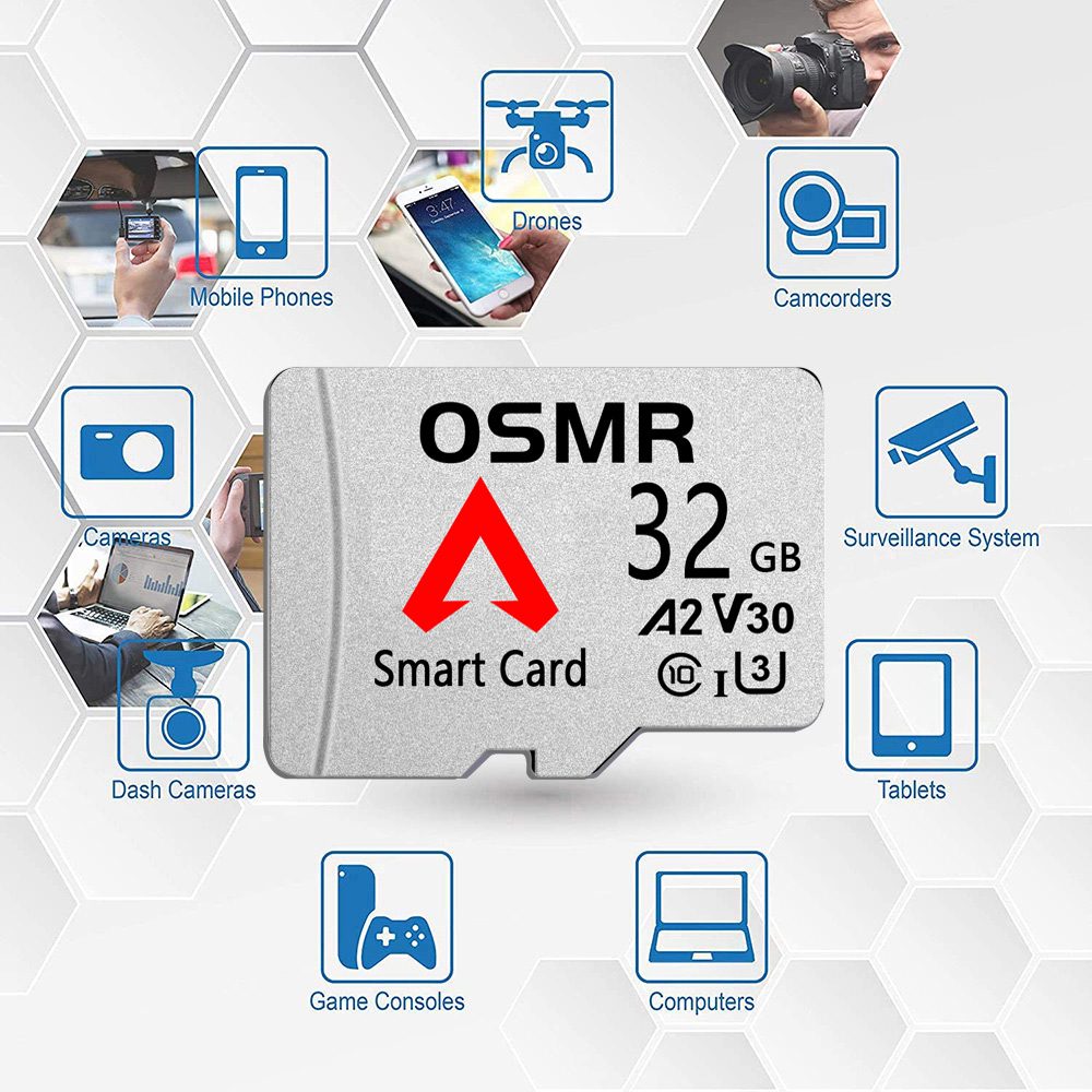 Karta pamięci TF 32/64/128/256GB Przenośna karta pamięci Micro TF do smartfonów Android, tabletów, aparatów fotograficznych i rejestratorów jazdy ﻿