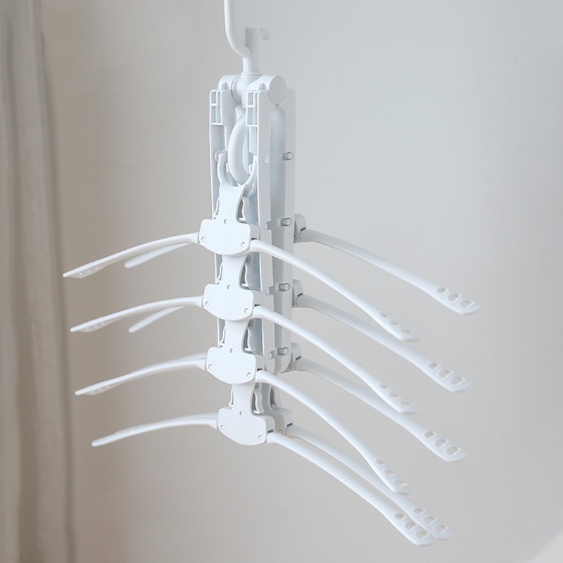 Multi-Functionele Kleding Kleerhangers Organizer 6 Stks/set Plastic Upgraden Rack Babykleertjes Drogen Rekken Magazijnstelling Hangers