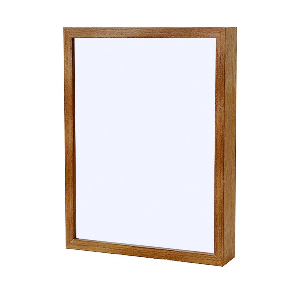 Marco de fotos de tablero de madera, marco de fotos de planta de flores secas huecas, exhibición artesanal hecha a mano, Marco de imagen 3D, caja de sombra profunda, estuche de exhibición: 5 pulgadas / Azul