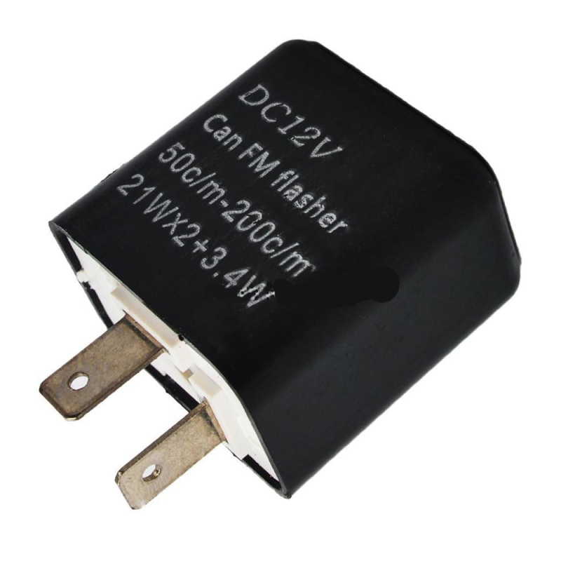 2 Pin LED Flasher Adjustable Frequency Turn Signal Flasher Blinker Indicator Relay Auto Parts Motorcycle Accessories Kits