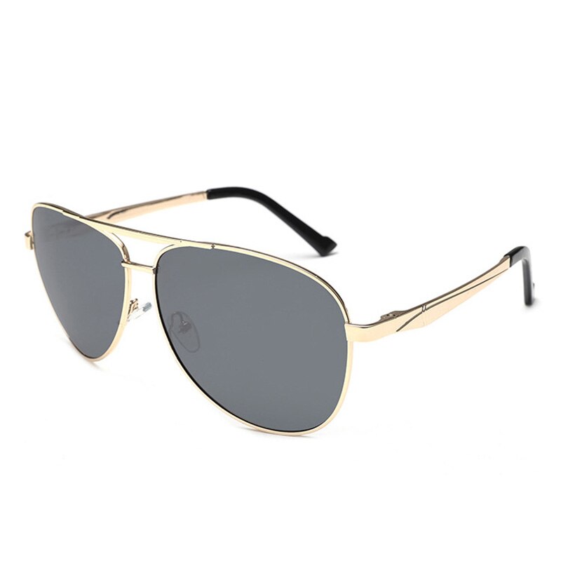 Cubojue gafas de sol de 160mm para hombre polarizadas gafas de sol de gran tamaño para hombre que conduce la bisagra de primavera UV400 caso libre de grasa grande cara: gold black