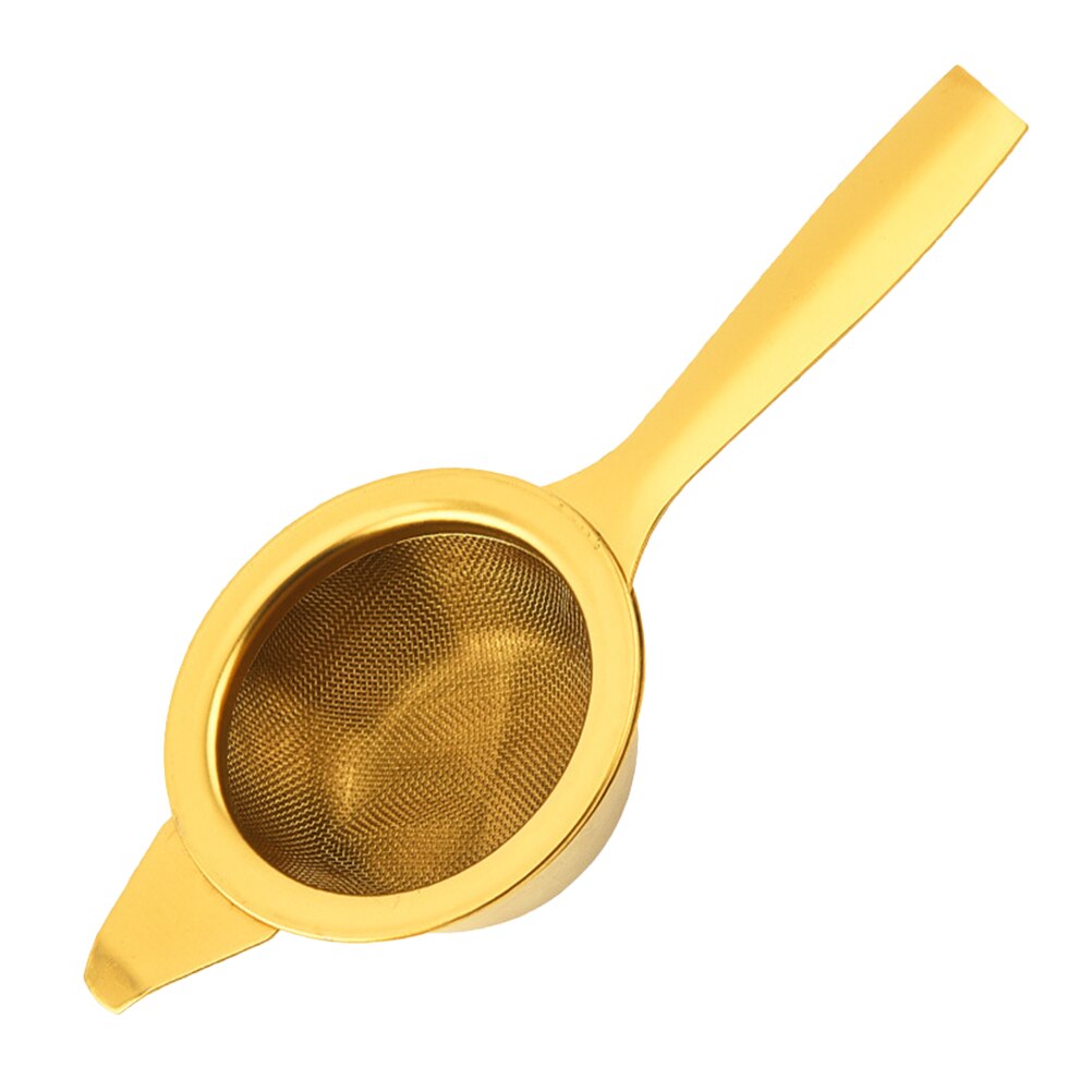 Durable Tea Infuser Stainless Steel Tea Infuser Mesh Strainer Tea Supplies: Golden