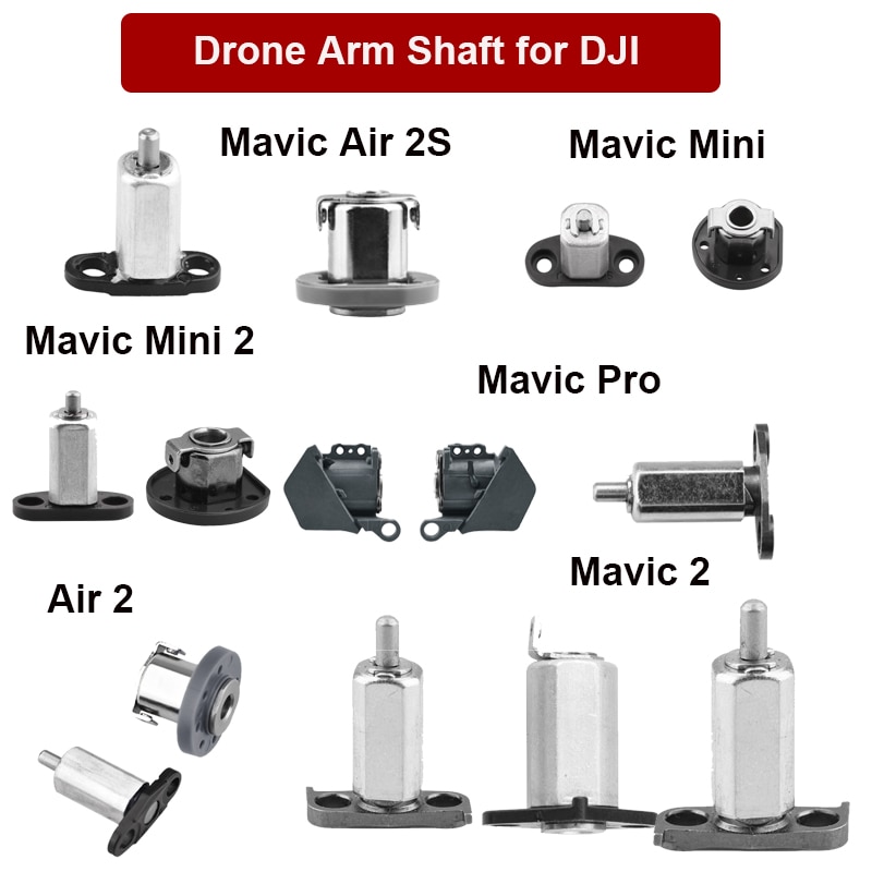 Pièces de réparation de Drone, arbre de bras avant et arrière pour DJI Mavic Mini 2/Mini/Air/Air 2/2S/Pro/Mavic 2, accessoire de remplacement