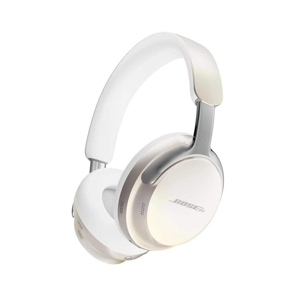 Bosebye fones de ouvido qc65 cabeça montada ultra sem fio bluetooth 5.2 fone anc redução ruído alta fidelidade jogo fones com mi: Branco