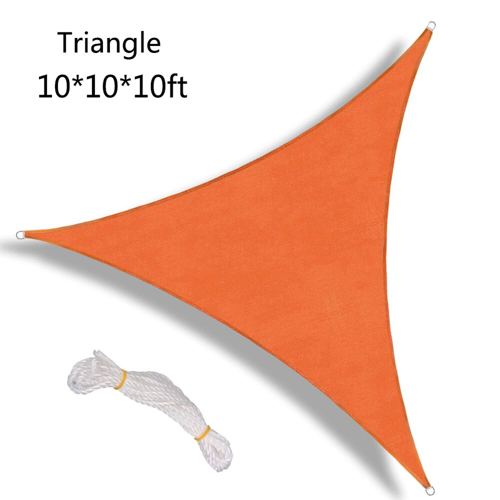 Waterproof Triangle Awning Shade Sail Sun Outdoor Sun Shelter Shade Sail Garden Patio Pool Camping Picnic Tent