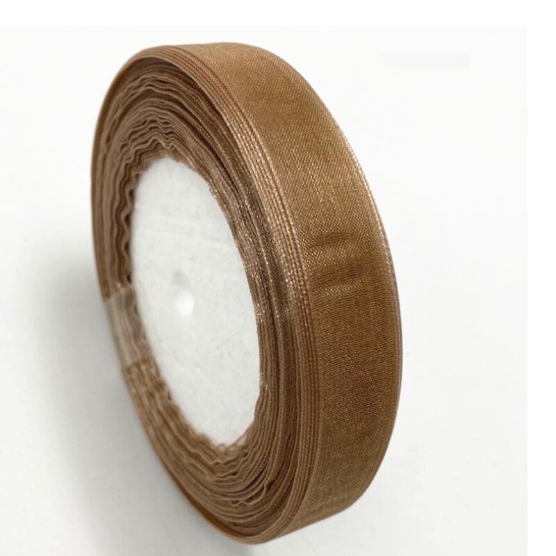 Single Yarn Ribbon 1 Roll Width15mm Transparent Snow Yarn Ribbon Wedd... – Grandado