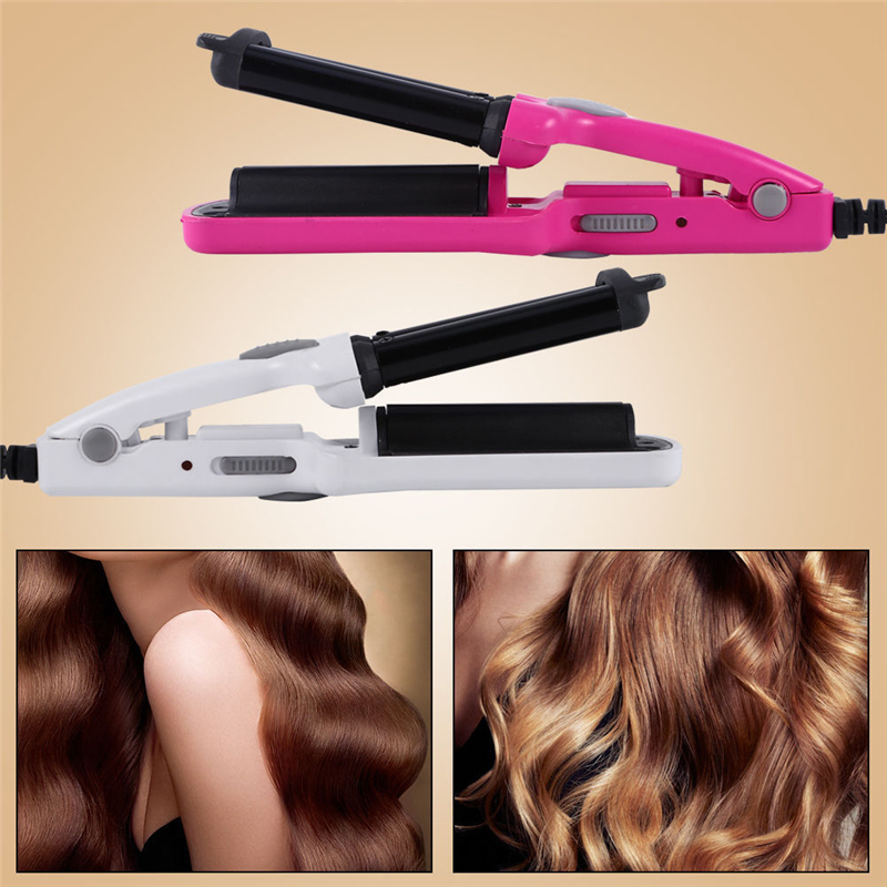 3 Barrels Ceramic Hair Curler Crimper Curling Iron Tong Waving Wand Roller Salon Mini Hair Straightener Corrugated Curling Iron