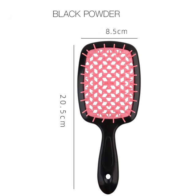 Adjust Hair Brush Scalp Massage Comb Women Detangle Hairbrush Comb Health Care Comb for Salon Hairdressing Styling: Style B -5