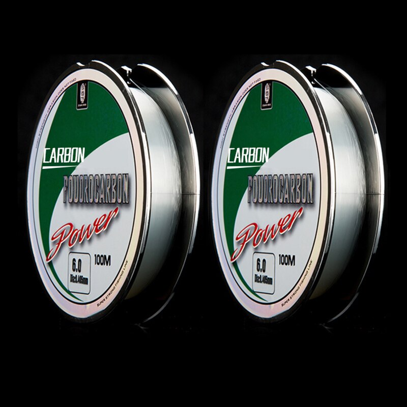 100m 100 % Fluorocarbon Fishing Line Japanese Carbon Fiber Monofilament Leader Sinking Line super strong Invisible