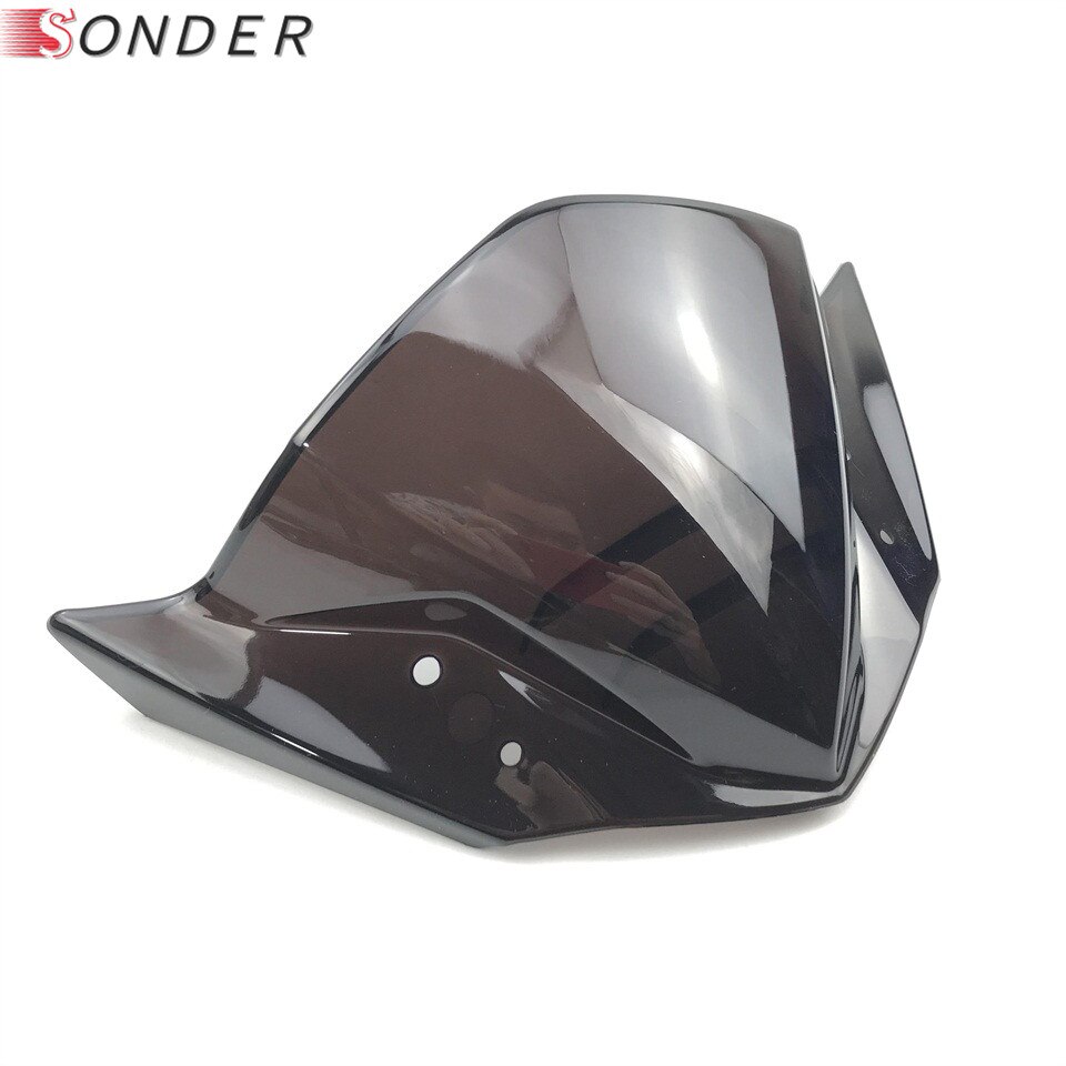 Motorfiets windscherm voor yamaha  fz16 fz 16 fz-s windscherm deflectors windscherm rookzwart iridium: Zwart
