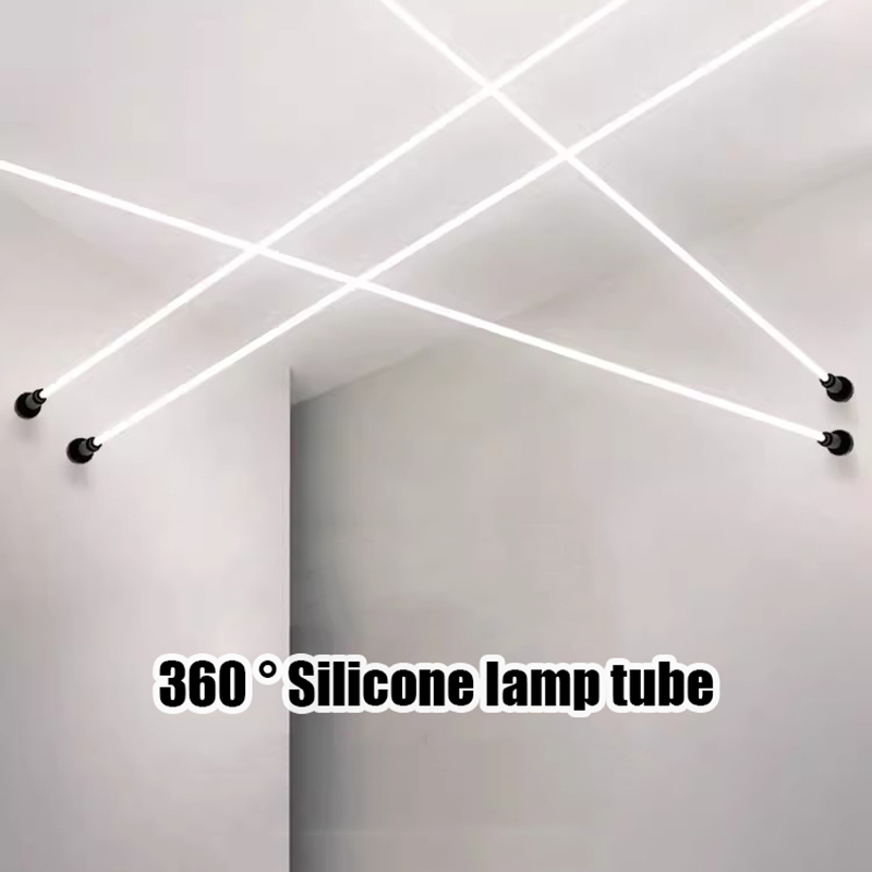 360-Grad-Lumineszenz, rundes Silikagel, flexibles Licht, IP67, wasserdicht, LED-Neonseil, Röhre, weiche Lampe, DIY-Kronleuchter-Zubehör