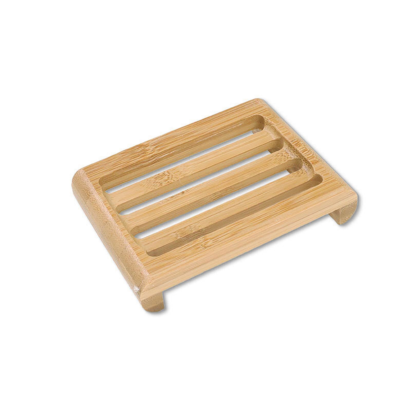 1Pc Milieuvriendelijke Natuurlijke Bamboe Hout Zeep Lade Badkamer Douche Zeep Lade Schotel Opslag Stand Zeephouder Badkamer Producten #35: H