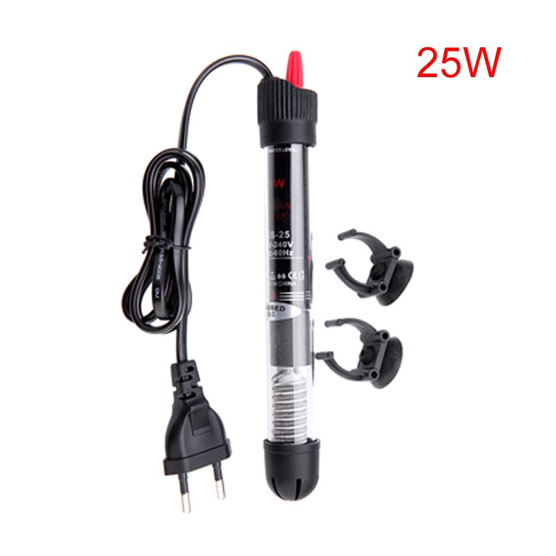 1 unidad de calentador de acuario, accesorios de acuario para Tanque De Agua de peces, varilla de calentamiento de temperatura constante automática, calentador de ahorro de energía: 25W