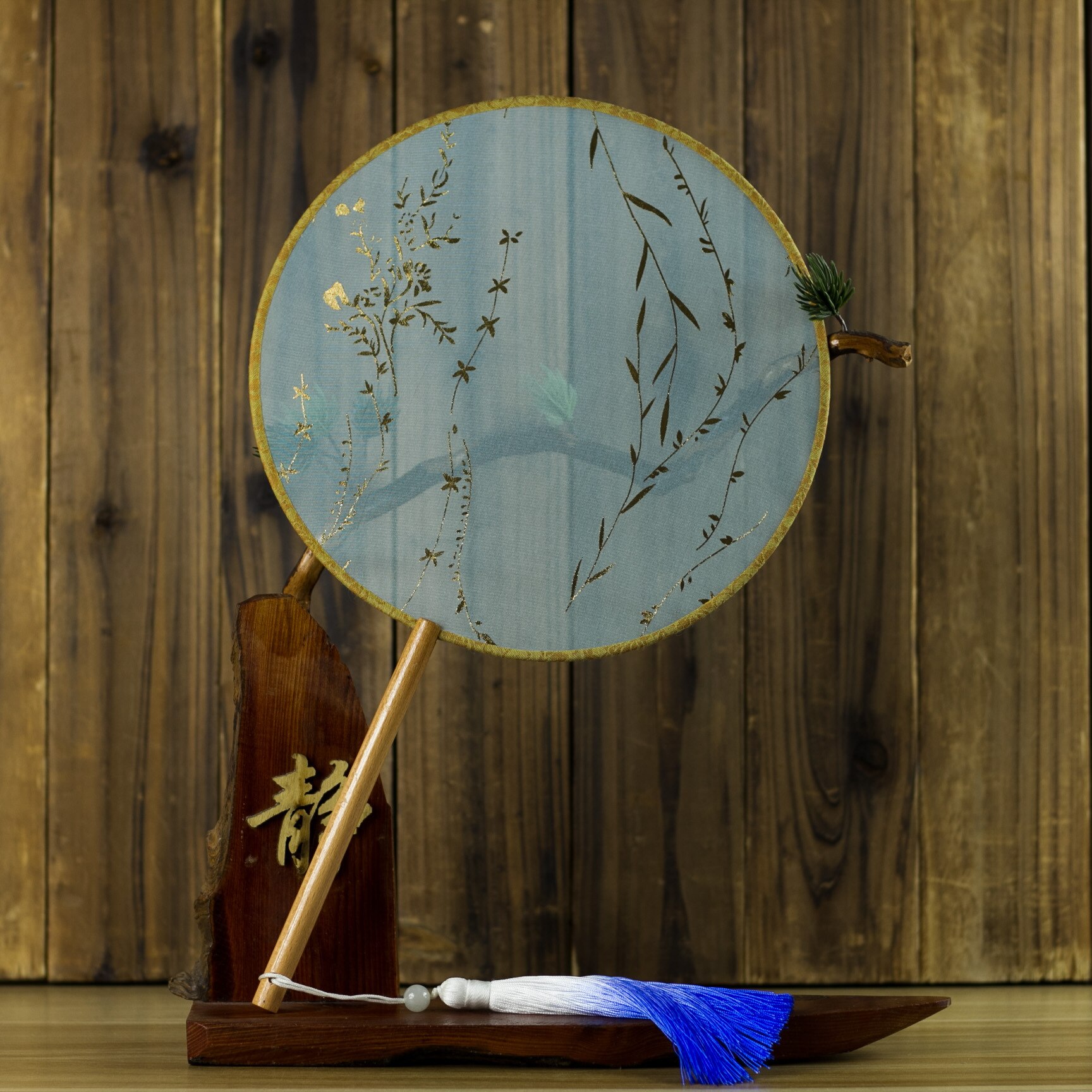 Groep Fan Bruiloft Gunsten En Boeket Chinese Bruid Draak Toga Kleding Cheongsam Rode Ronde Groep Fan Vintage: A5 blue gold