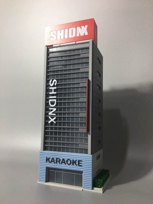 N Scale 1 / 150 160 building scene model, modern office building, hard plastic assembly model