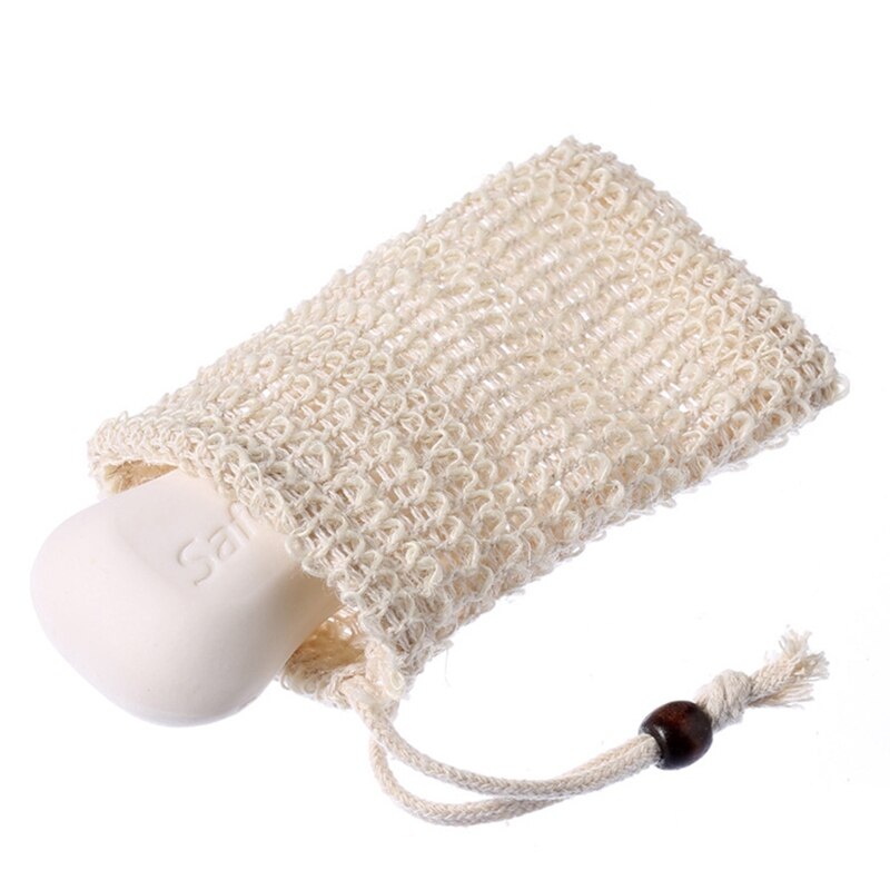 10 teile/satz Seife Sparer Peeling Natürliche Sisal Seife Tasche Beutel für Verlängern Seife Lebensdauer