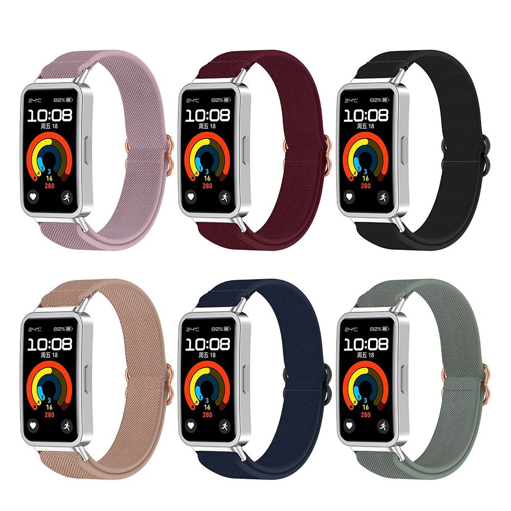 Nylon Loop Strap for Huawei Band 10/9/8 Replacement Bracelet Belt Sports Wristband Correa for Huawei Band 10 9 8 Accessories