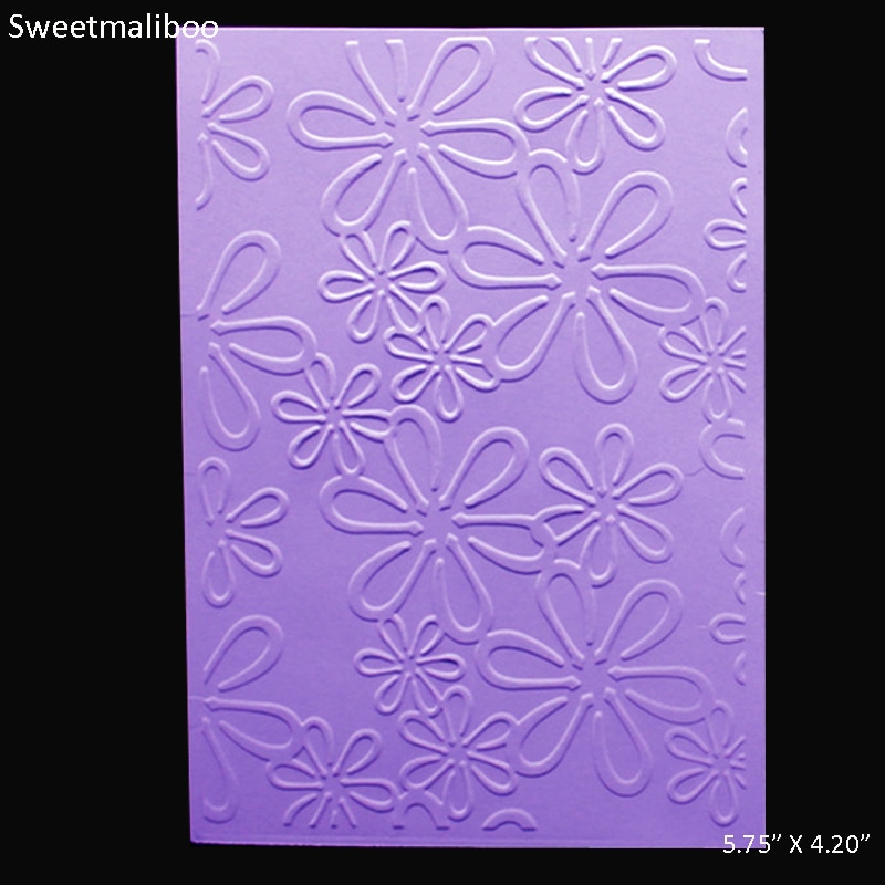 Spring Flower Embossing folder plastic DIY Scrapbooking stencils paper card making craft envelop album box decor