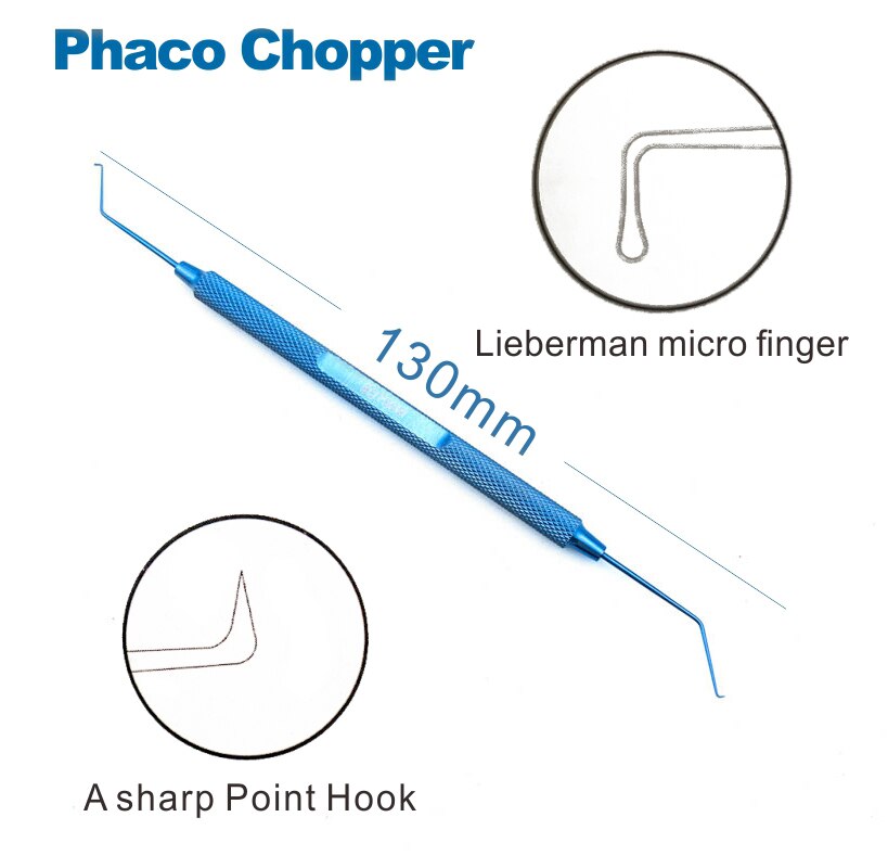 Phaco Chopper Titanium Spatel Manipulator Sinskey Haak Pet Oogheelkundige Chirurgische Instrumenten: B