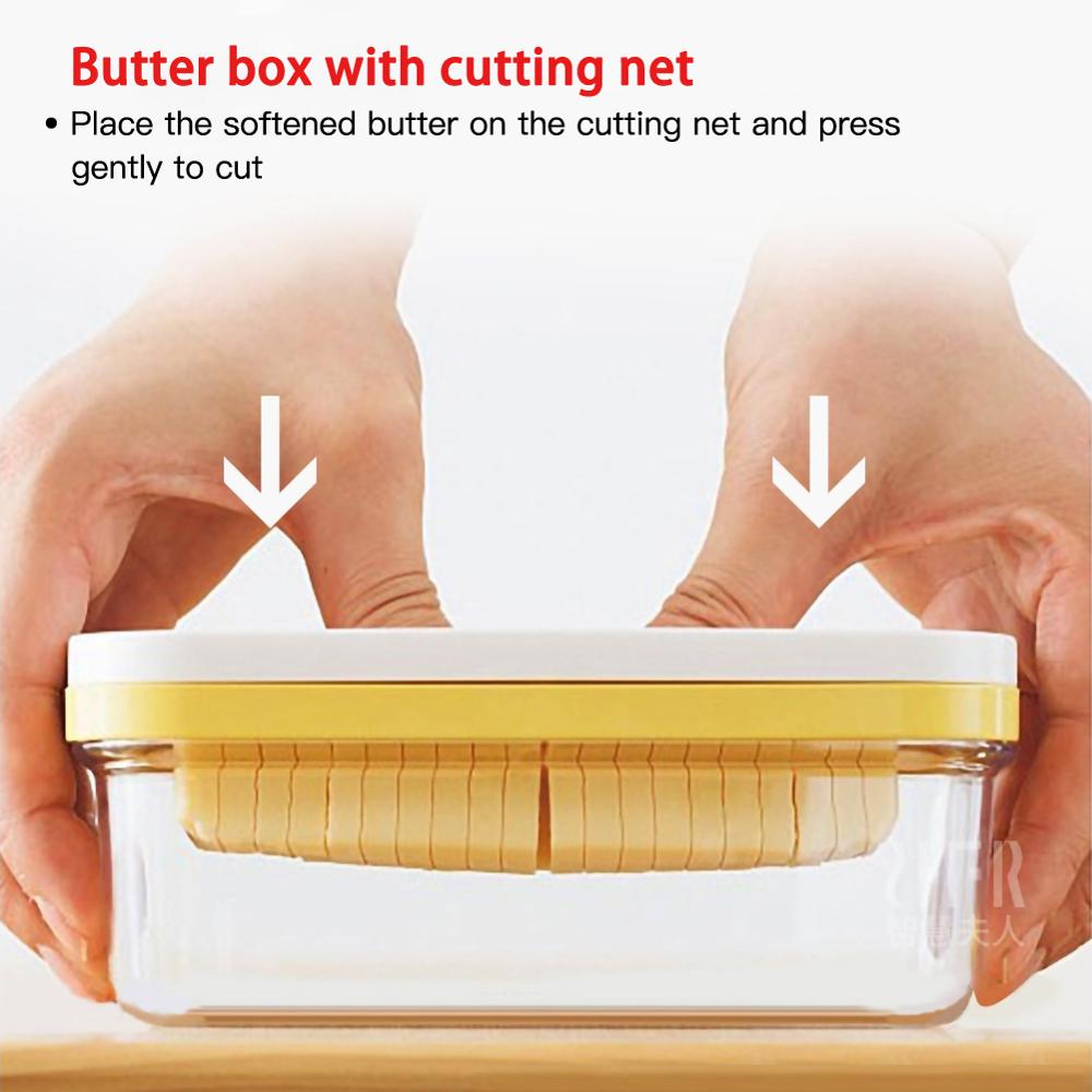 Maison Portable gardien plat avec couvercle étanchéité coupe cuisine stockage beurre boîte Rectangle conteneur fromage alimentaire