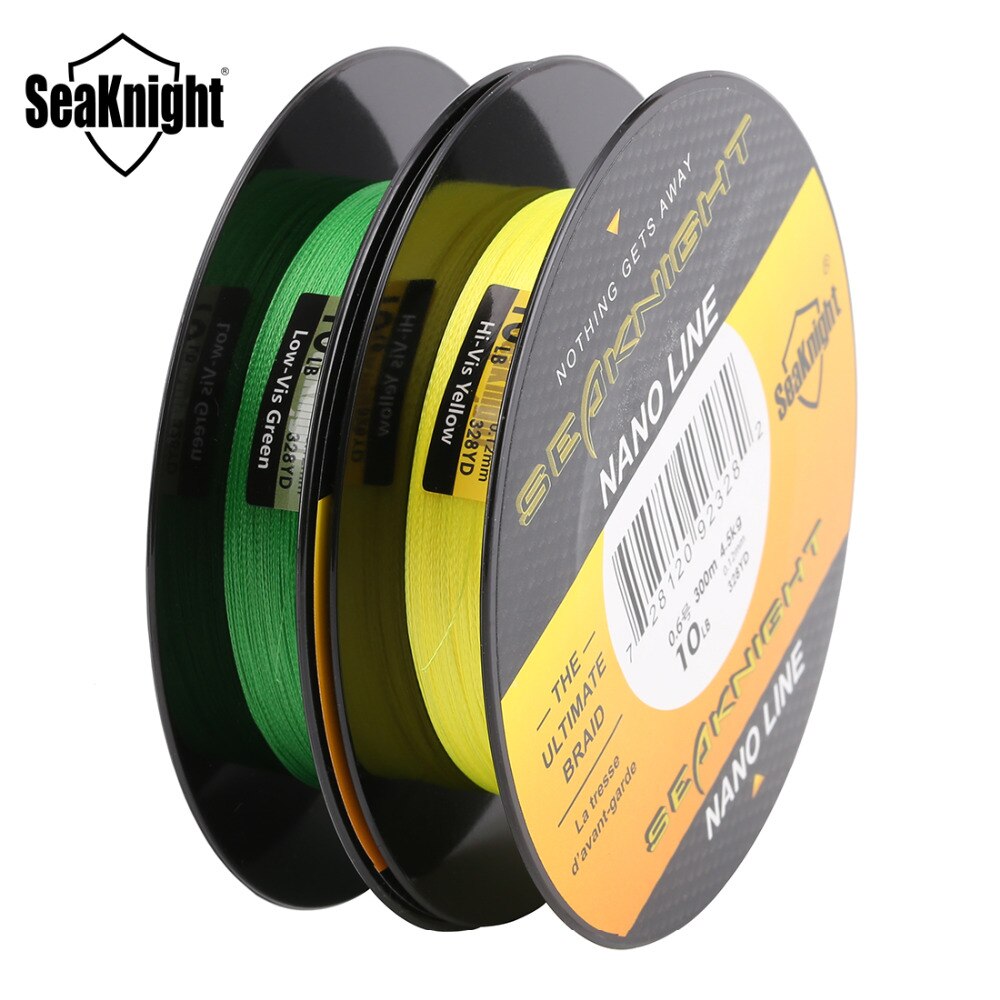 Seaknight NANO 300 m 4 strands stranded fishing lines PE multifilament fishing line 4lb 6lb 8lb 10lb diameter 0.07-0.12mm