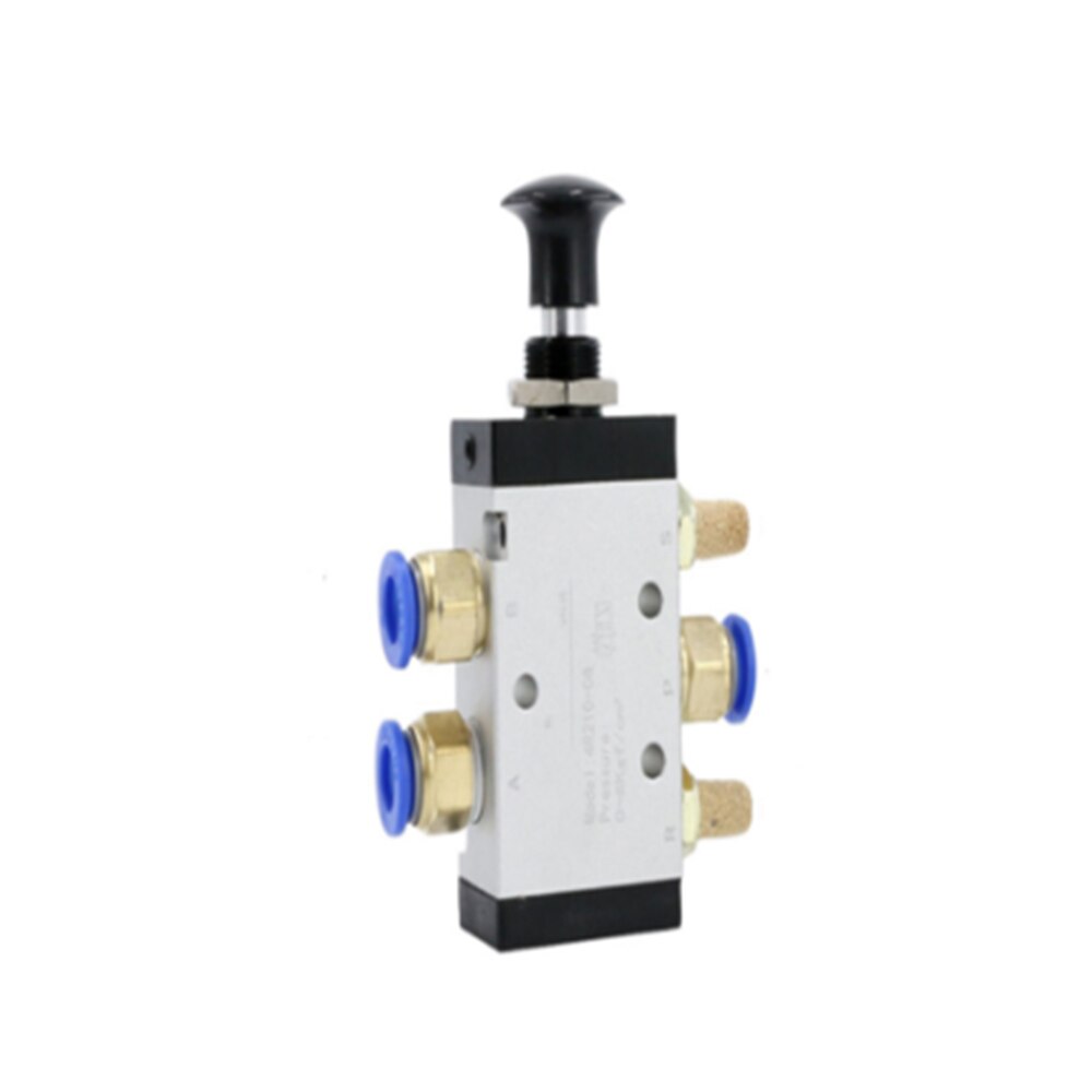1Pc 5 Port 2 Position 1/4" BSP Hand Operated Air Valve Manual Pneumatic Controller 4R210-08