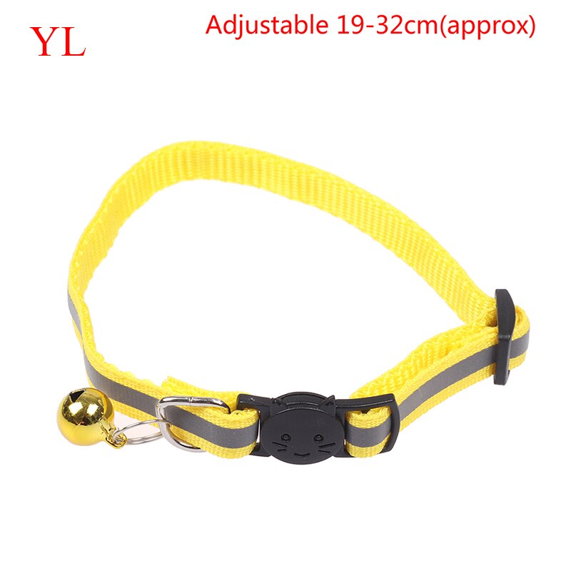 1PC breloque réfléchissante et cloche chat collier de chien sécurité élastique réglable produit pour animaux de compagnie: 10