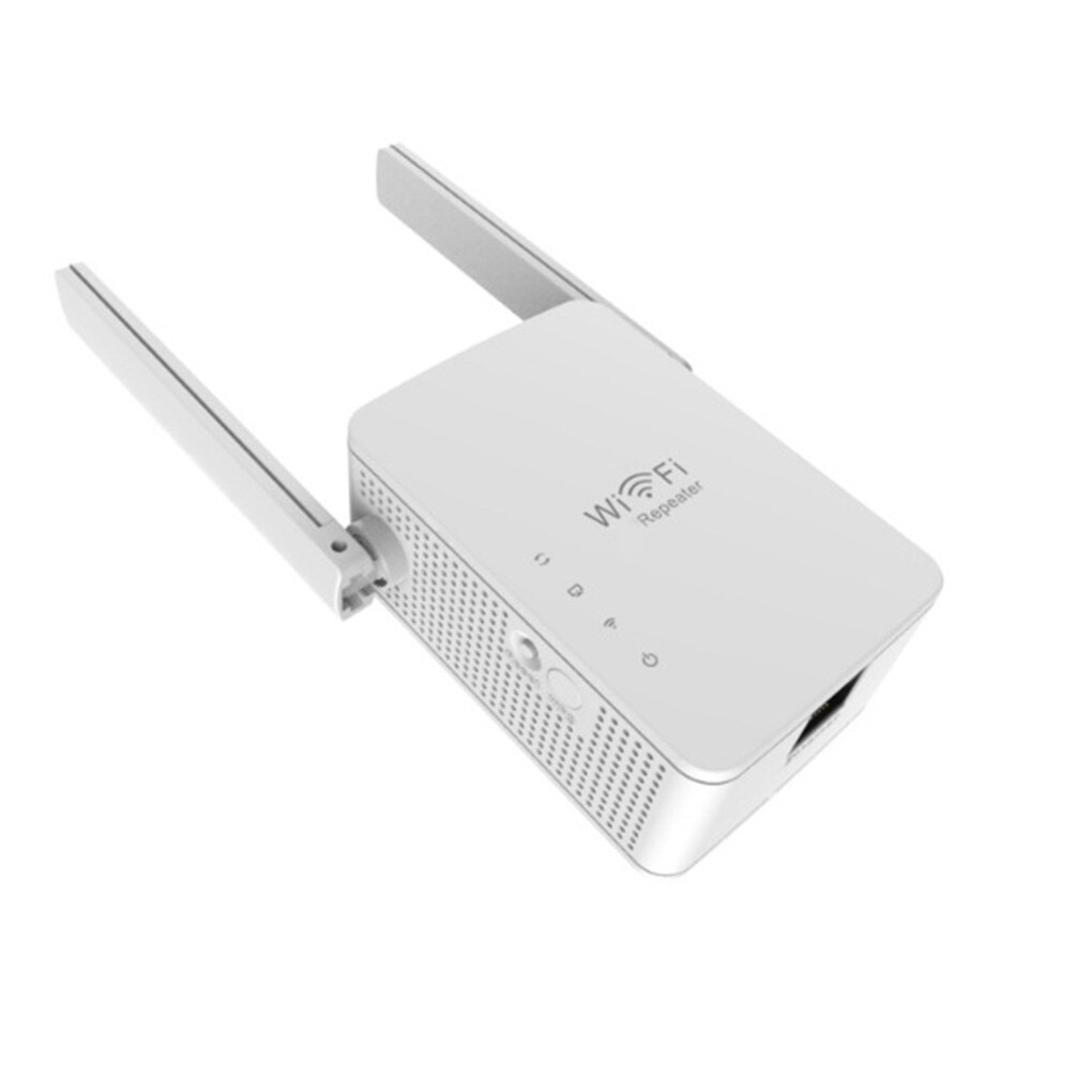 EU Plug Wifi Repeater 2 Antennas Wireless Wifi Range Extender Booster 300Mbps Router Wall Wifi Signal Booster