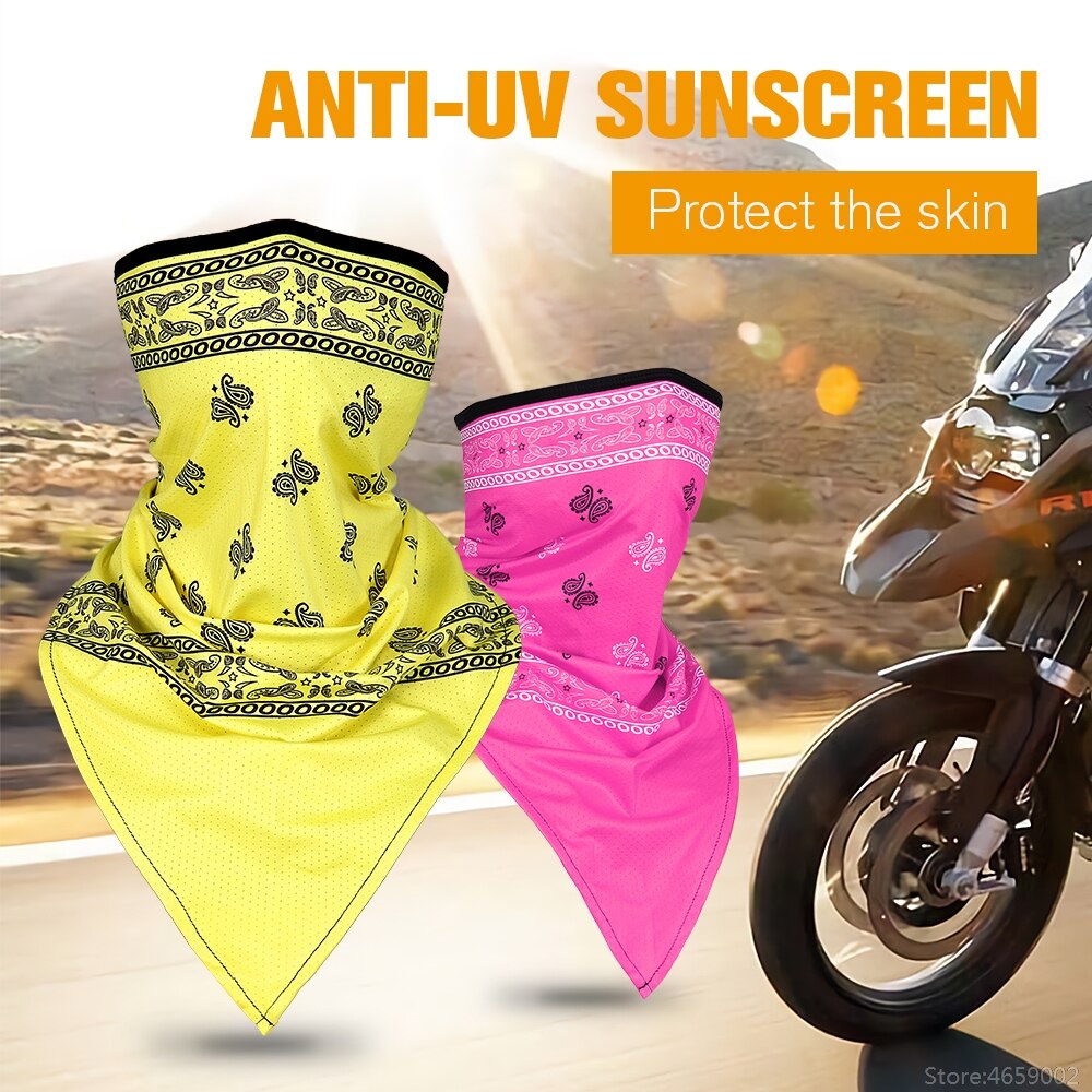 balaclava motorsykkel ansiktsmaske motorsykkel ansiktsskjerm pustende anti-uv multifunksjonell moto halvmaske hurtig tørking motor sjaal