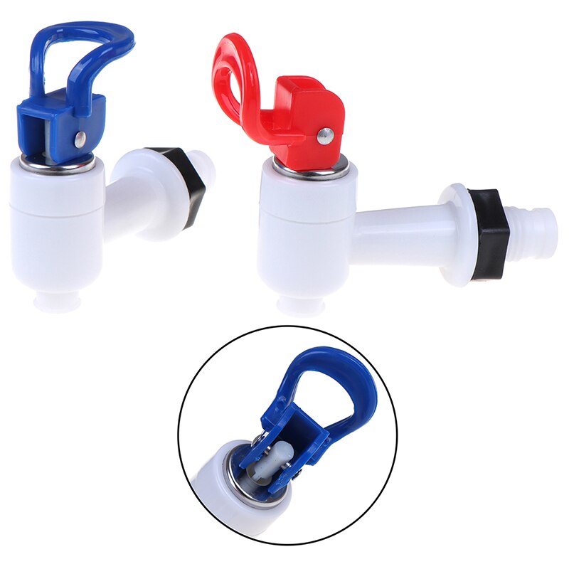 2pcs Universal Push Type Plastic Water Dispenser Faucet Tap Replacement Parts