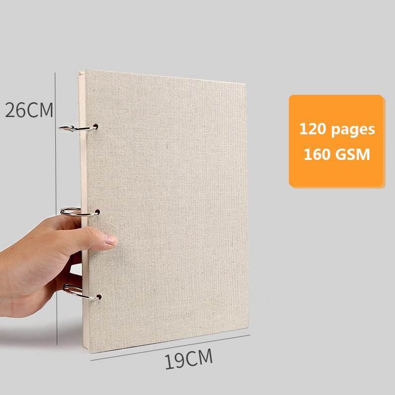 32K Sketch Book 160g Heavy Linen Cover Art Drawing Book Sketch Book