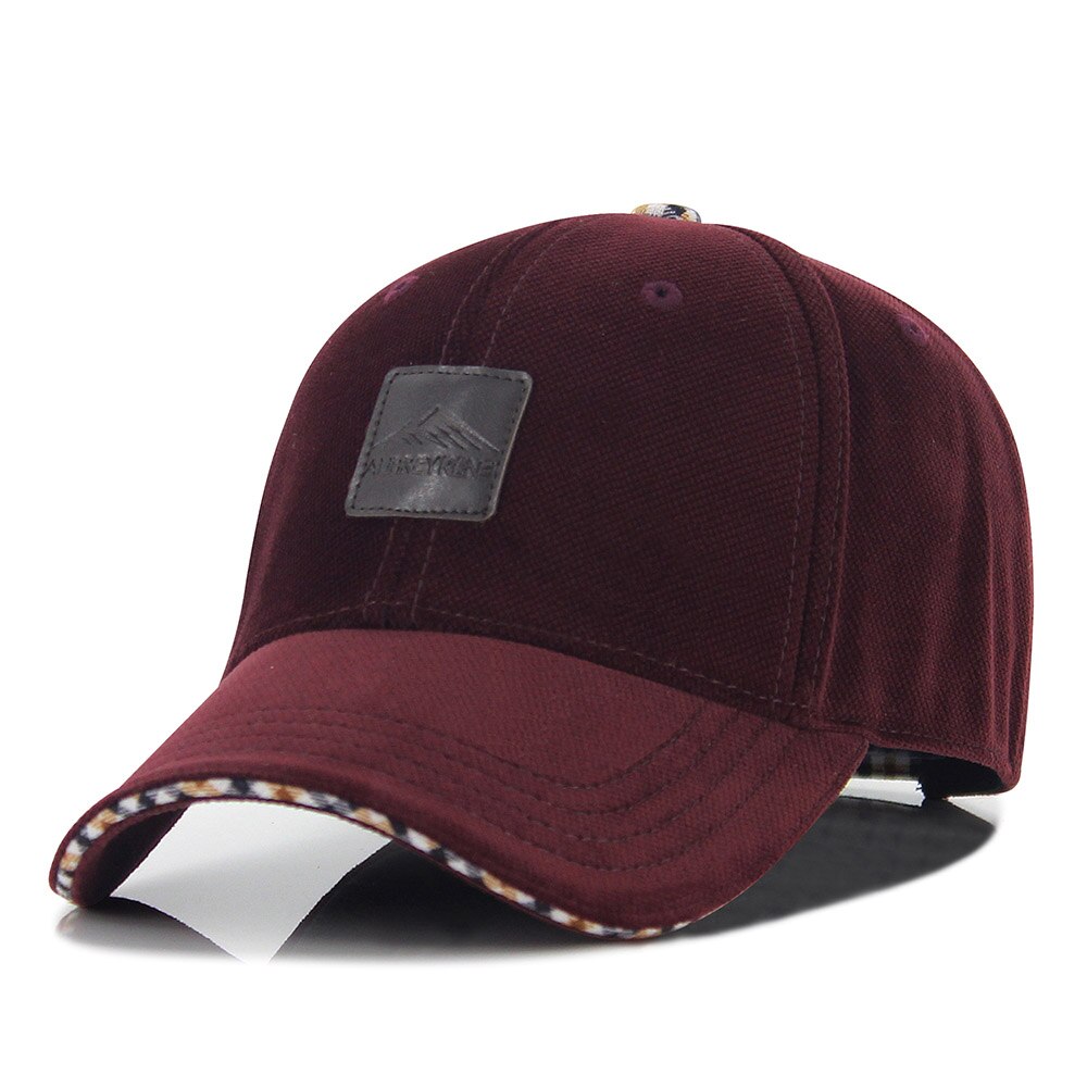 [AETRENDS] Winter Baseball Kappe Hüte für Männer 4 Farben für Wahl mütze Z-1937: Wine Red