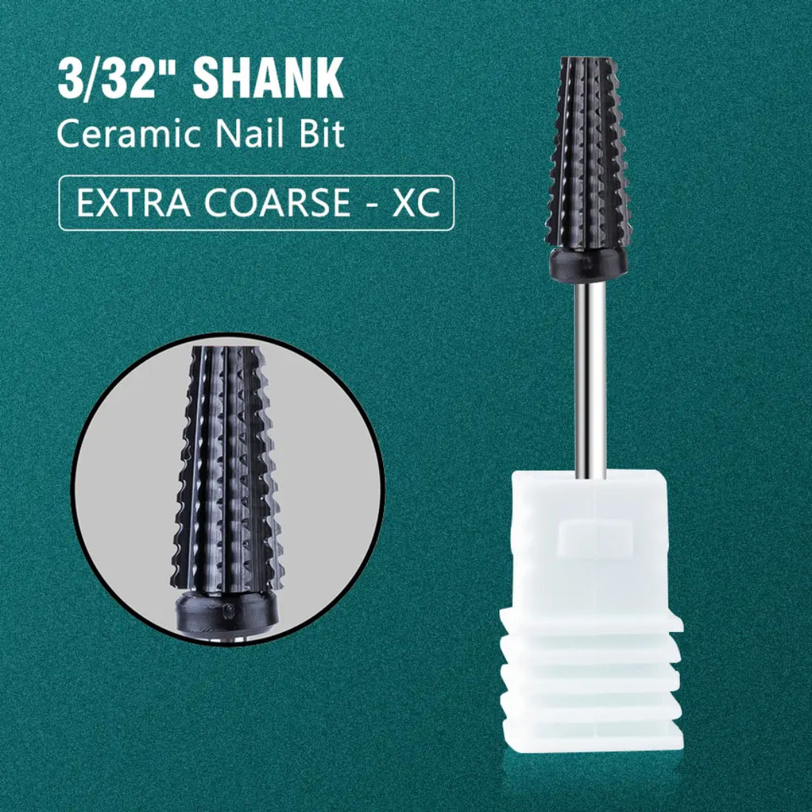 Broca de carburo de tungsteno para uñas, taladros eléctricos para manicura, fresa de cerámica, accesorios de pedicura, buena: Oro