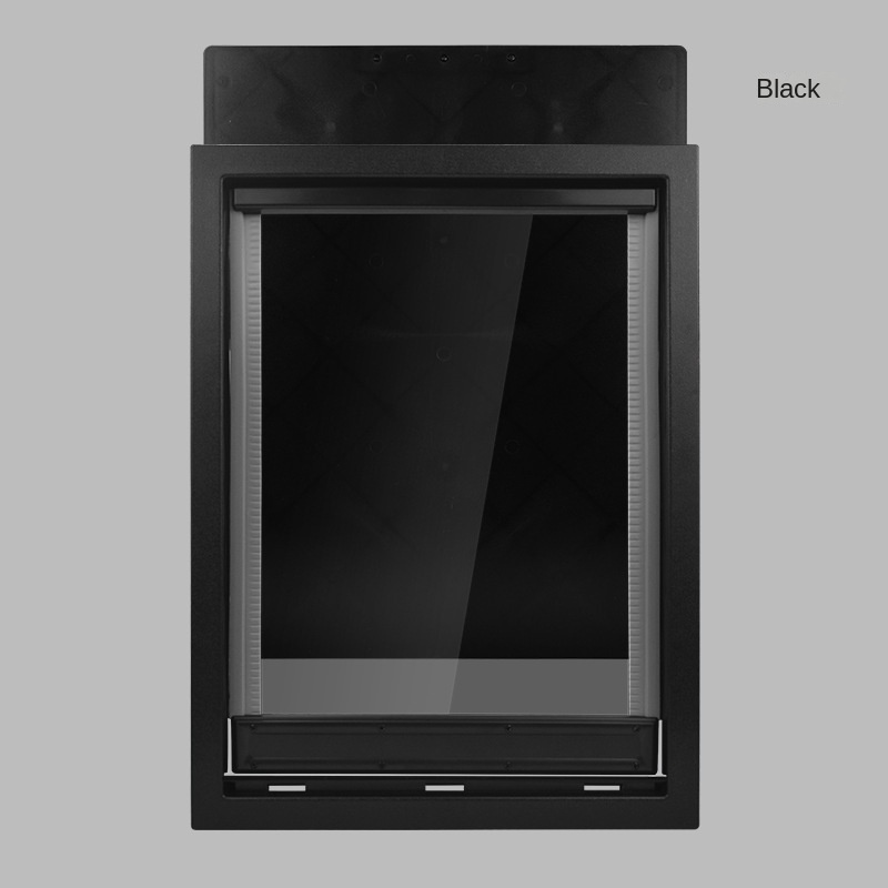 Puerta de PVC Extra grande para perro Golden Retrievers, pastores alemanes, Rottweilers y razas grandes, puerta de fácil entrada y salida para perros: L / Negro