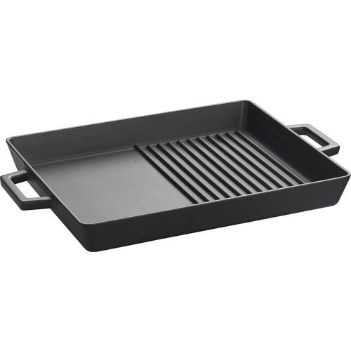 Lava hybrid metalen handvat pan bbq barbecue 26-32 cm steak pan gietijzeren pan antiaanbak grillpan universeel kookgerei