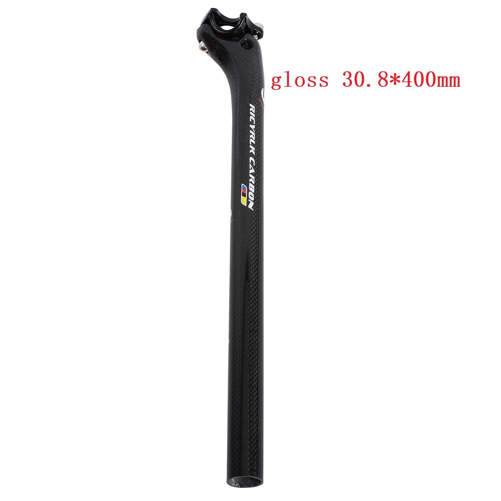 Carbon Fiber Fiets Zadelpen Mtb Zadelpen Racefiets Zadelpen Fiets Onderdelen: glossy30.8x400mm