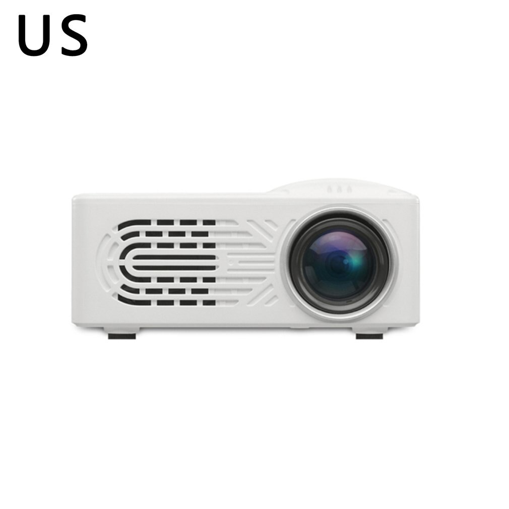 Home Mini Projector Portable Home Entertainment Projector Home Theater 320*240 Pixels Supports 1080P HDMI USB Media Player