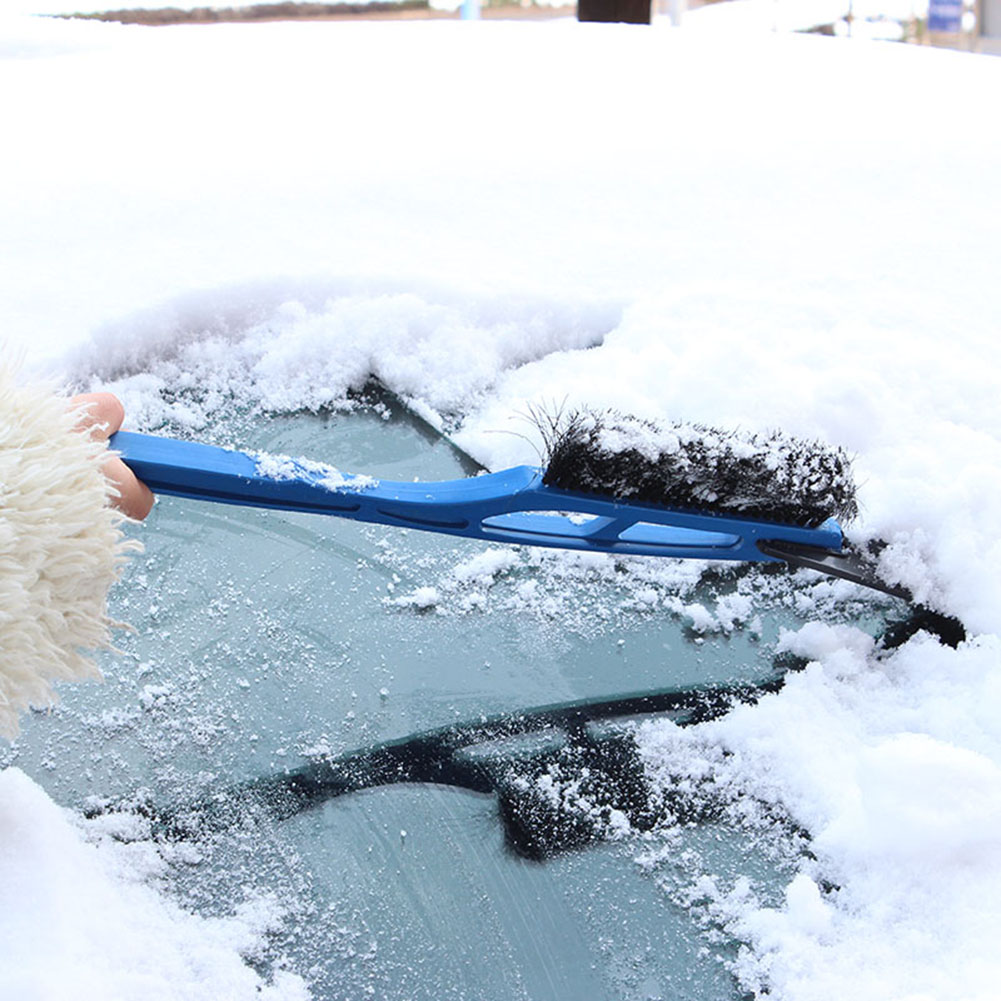Universele Voorruit Sneeuw Borstel Intrekbare Handvat Glas Ijs Verwijderen Borstel Schop Auto Sneeuw Dust Remover