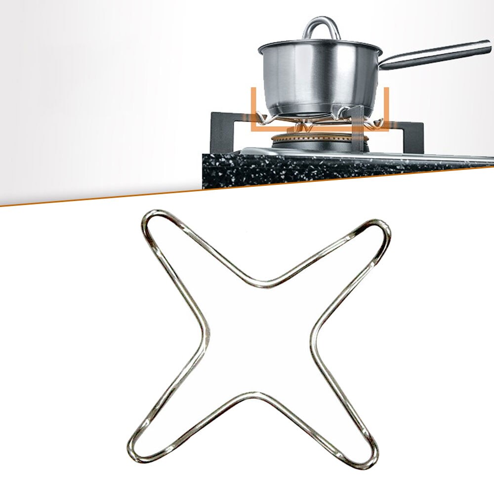 15cm de aço inoxidável fogão a gás placa do anel fogão redutor café pote suporte trivet quente moka prata panelas pequeno pote suporte cozinha