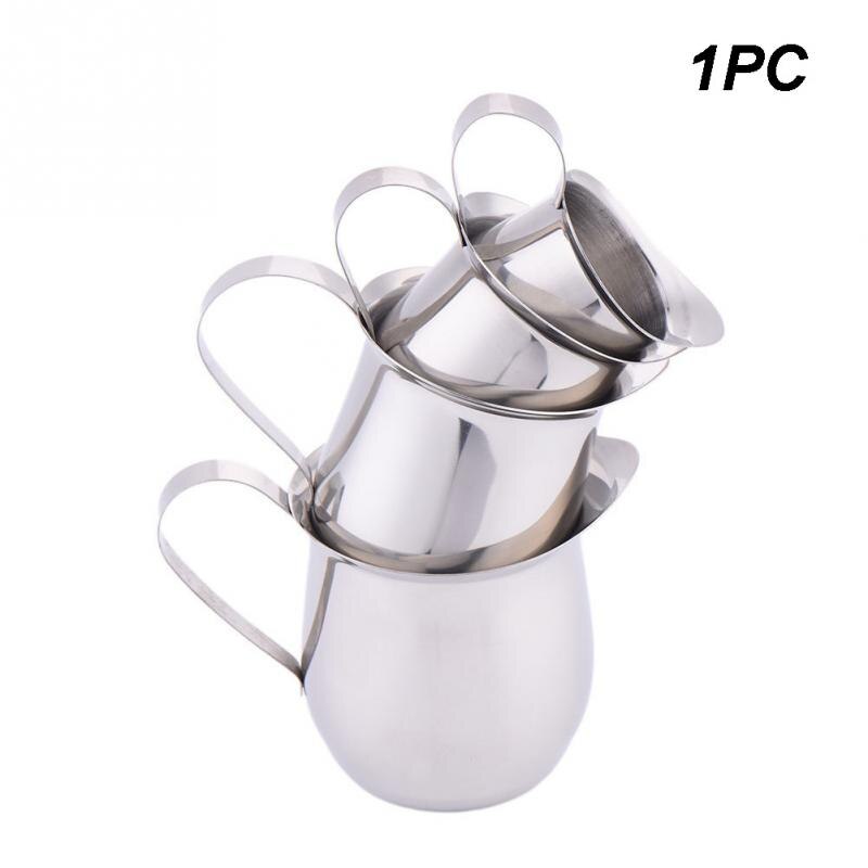 Rustfritt stål latte art mugge melkeskummende kanne kaffekrus barista håndverk cappuccino kopper kjele 60/90/150/240ml #734