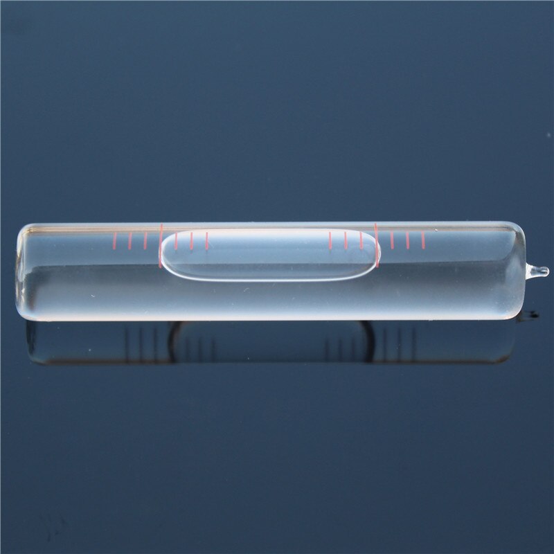 Højpræcision glas niveau boble rørformet vaterpas blisterperler hætteglas diameter 13mm