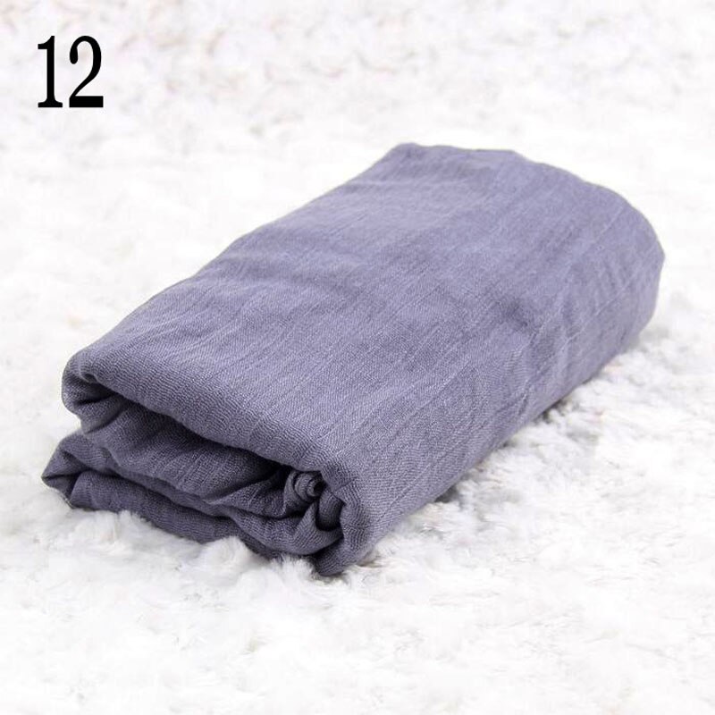 Newborn Photography Props Blanket Baby Photo Wrap Swaddling Cotton Linen Stretchable Wraps Photo Shoot Backdrop: Grey 12