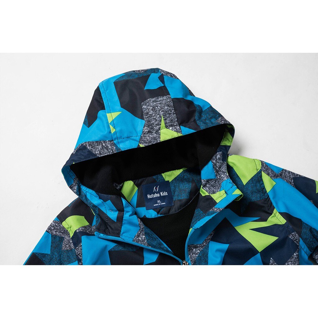 Baby Jacket Winter hoodie Jacket For Boys Coat Kids Warm print polyester Outerwear Waterproof Coat Children Clothes L30830