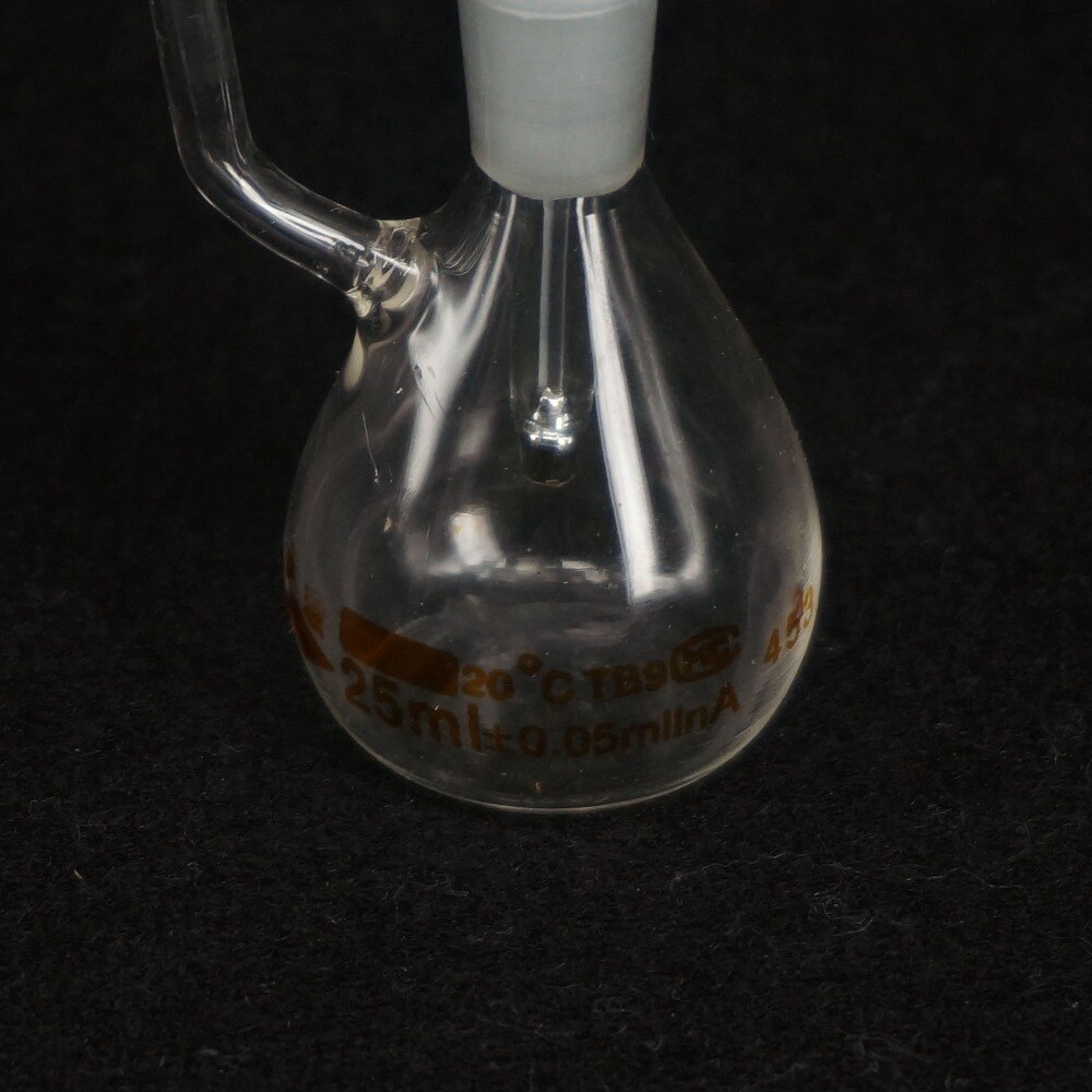 25/50ml With Thermometer Lab Glass Specific Gravity Bottle Pycnometer Class A