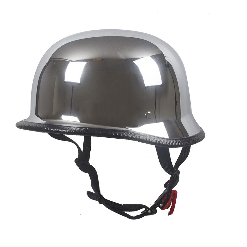 Deutsch Motorrad Halb Helm Chopper Biker Pilot Open Face helm Moto Motocicleta Capacete Casco Casque Kask: Mirror effect / XXL