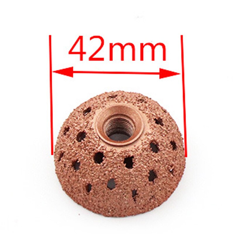 URANN 1pcs 42mm 55mm Tungsten steel Tire grinding wheel Tire tire grinding head Carbide grinding head: 42mm / With Hex handle