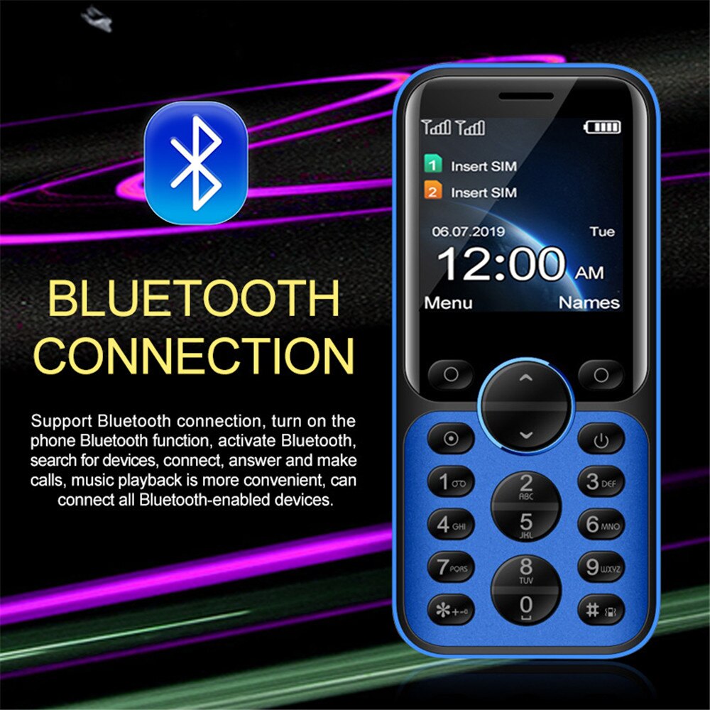 Kf001 mini mobiele telefoons met bluetooth-functie, kleine balk, magic voice  mp3 play, dual simkaart