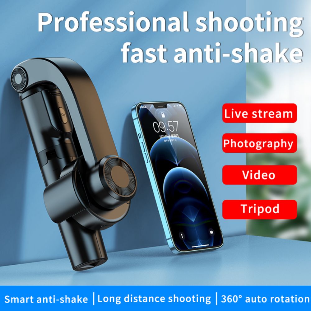 Enkele As Handheld Gimbal Stabilizer Anti-Shake Statief Bluetooth Afstandsbediening Selfie Stick Voor Telefoon Gopro Action Camera: Default Title