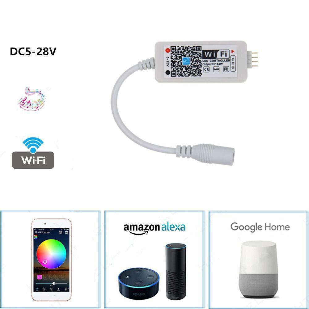 Wifi Controller for LED Strip Light RGB DC5-28V