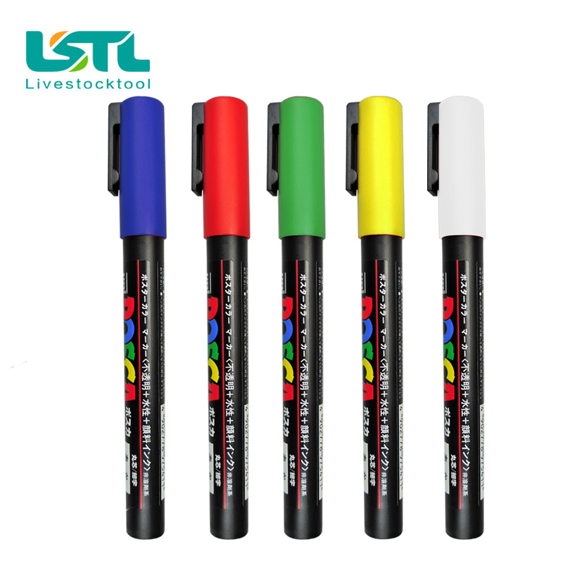 5 st märkpenna för bidrottning 5 färger identifiering för biodling uppfödning parningsmärkpenna biodlingsutrustning 28